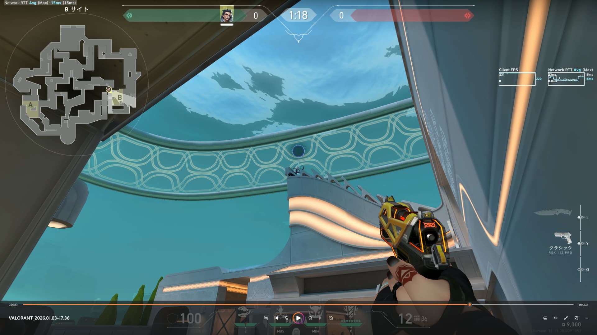 パール　フェイドBサイト　カウンターorリテイク用定点