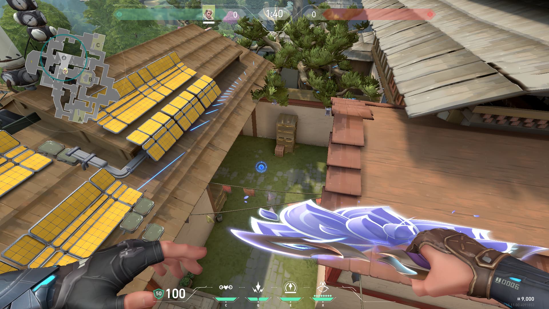 ヘイヴンAからガレージ前