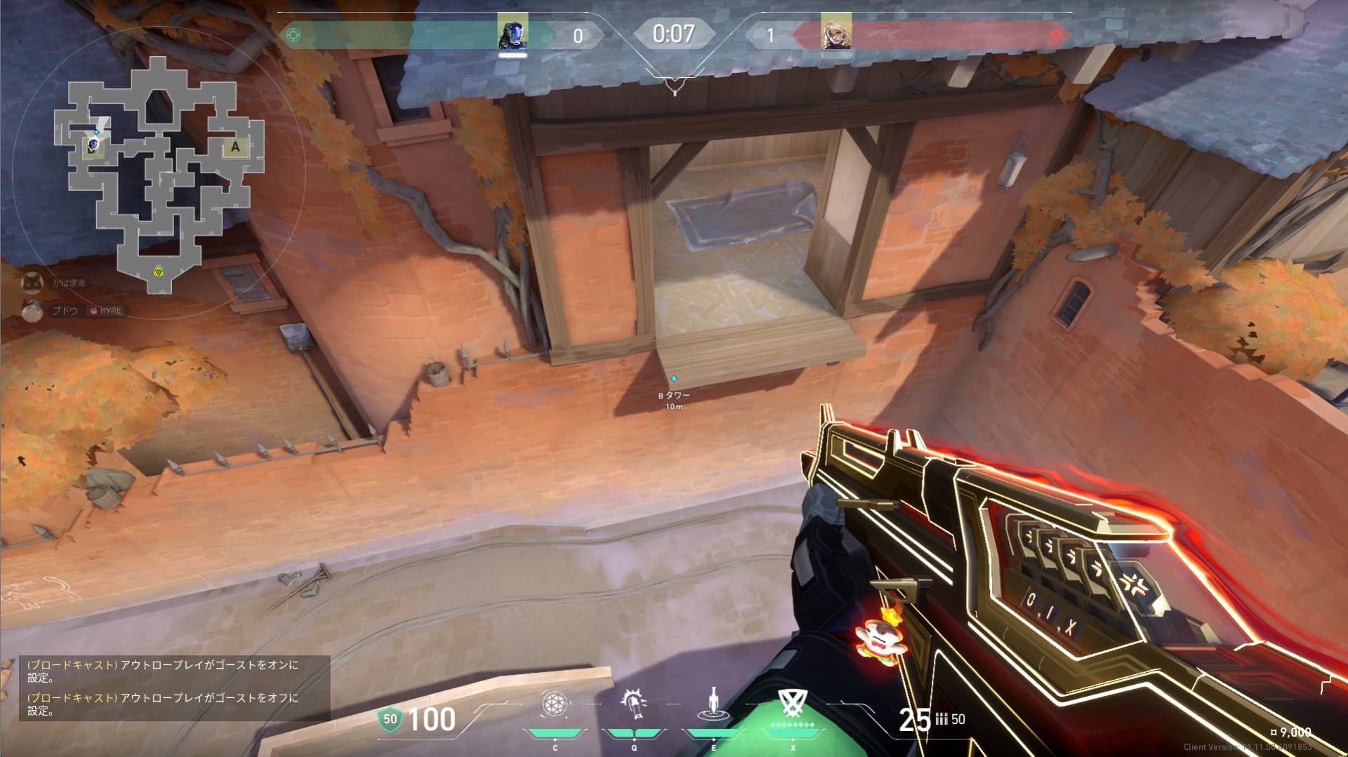 B→Aカウンターナイフ