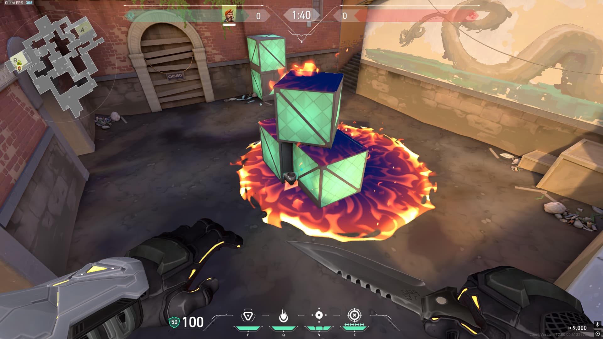 中央マーケットからBサイト箱裏設置への空爆