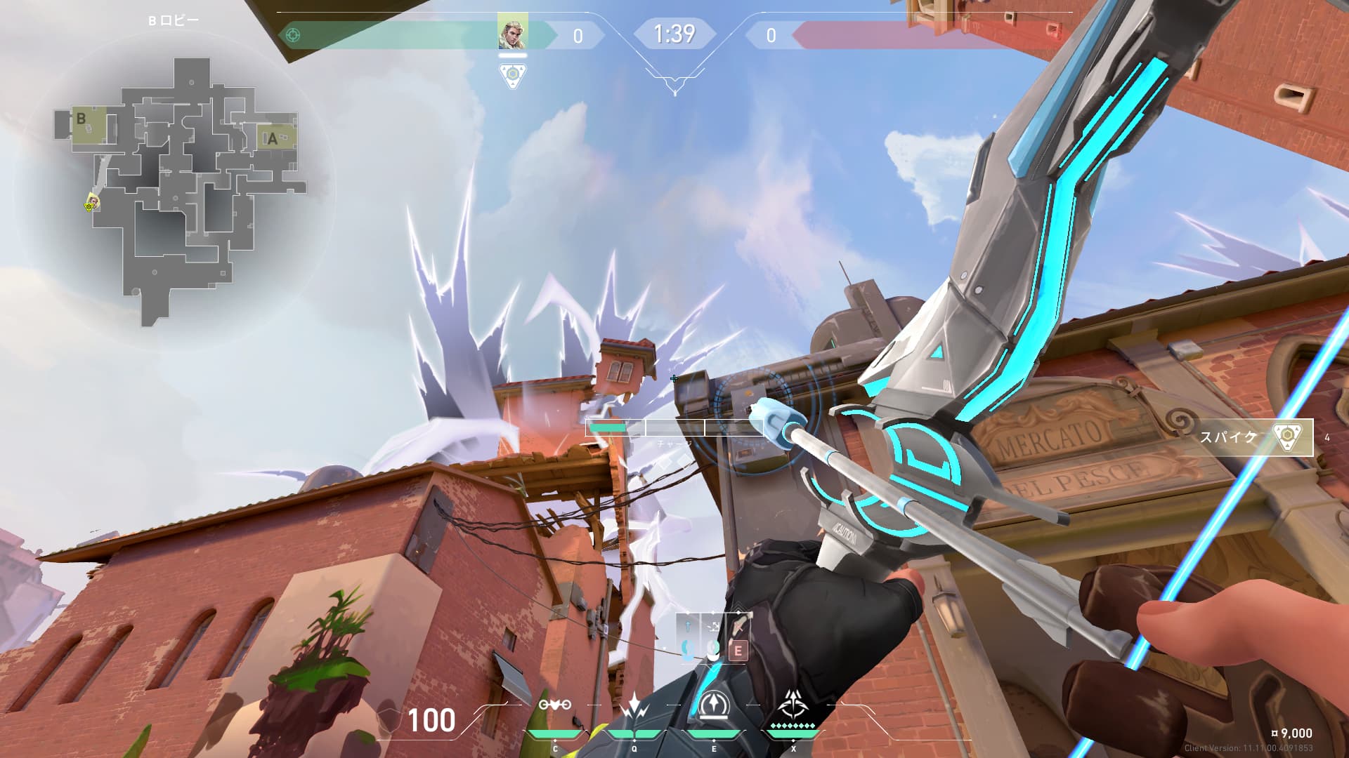 【アセントソーヴァ攻め】Bサイト角プラント後の解除阻止ショックボルト※しゃがんで撃ちます