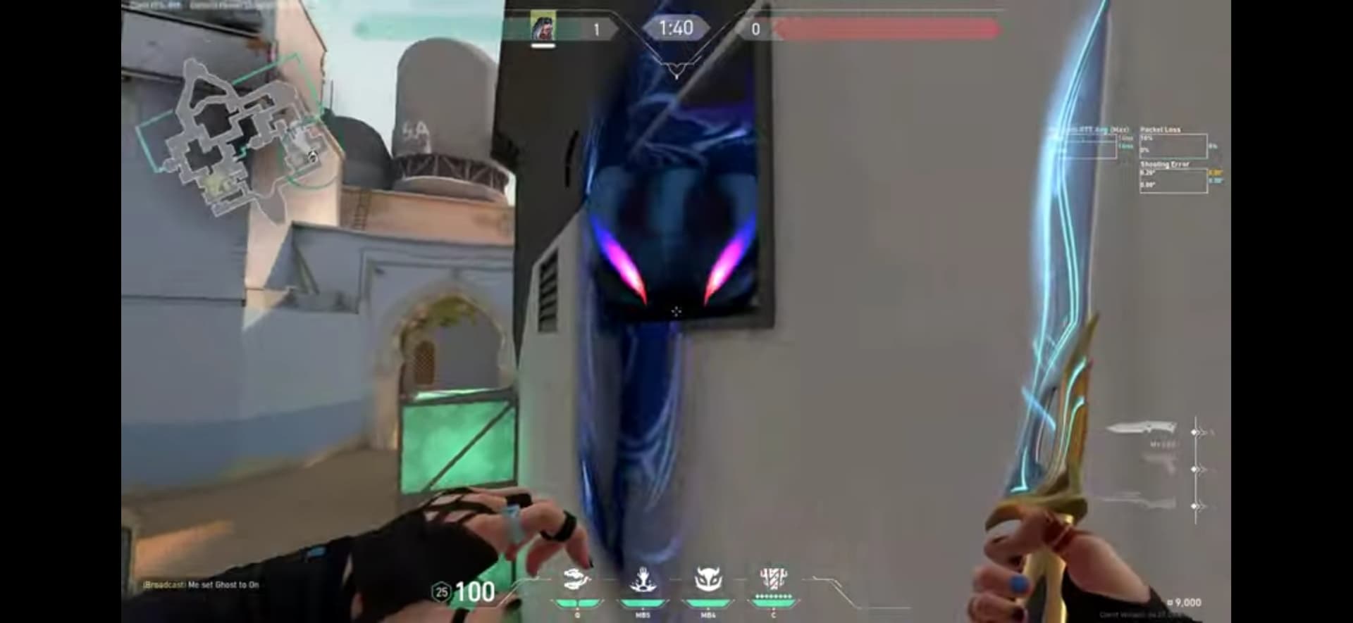 フェイド バックサイトからサイト中定点