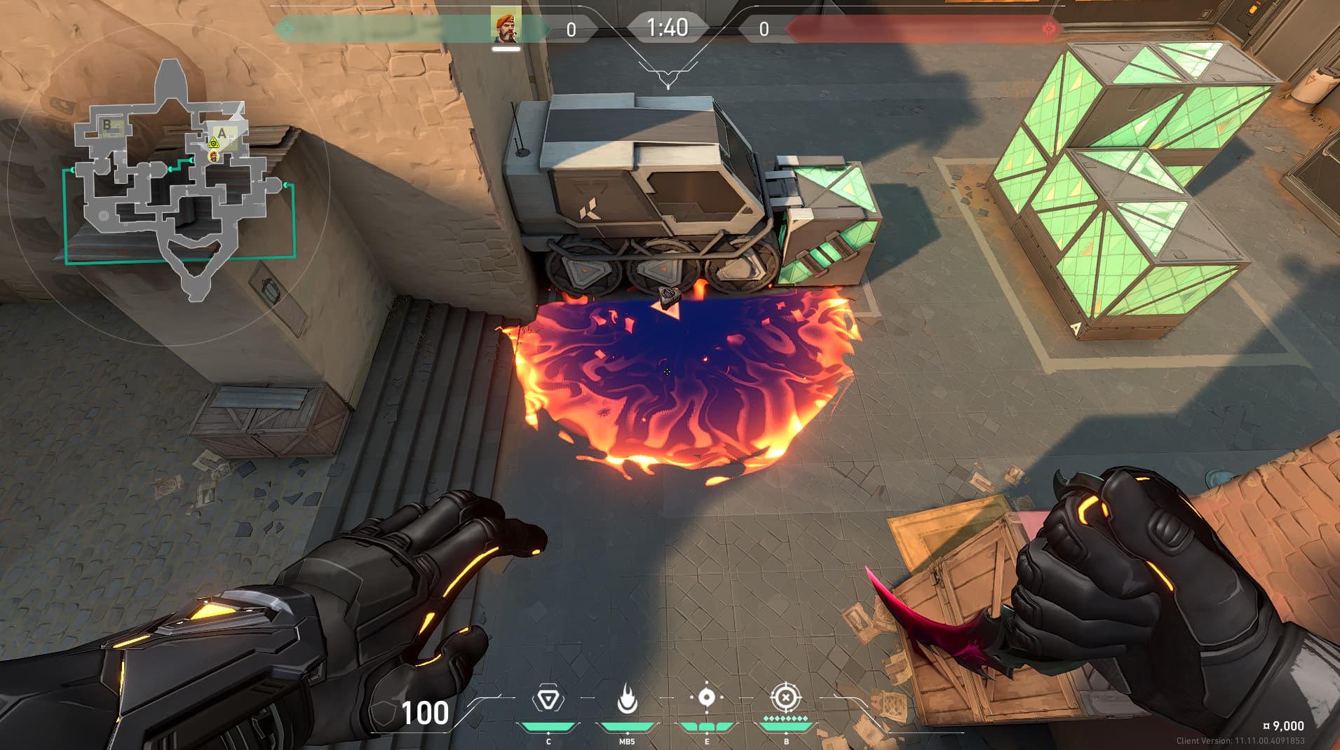 Aトラック前空爆