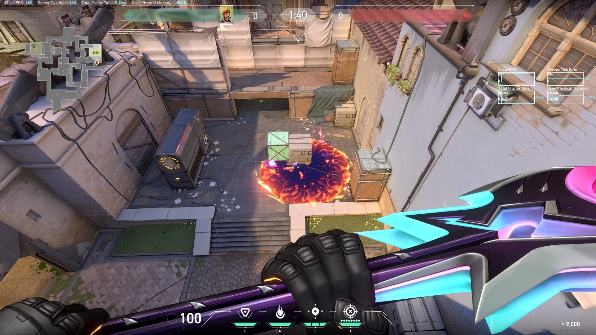 Aワインからオープン設置空爆　着弾まで7.5秒【注意！】設定のグラフィック品質からディテールを高にしてください！