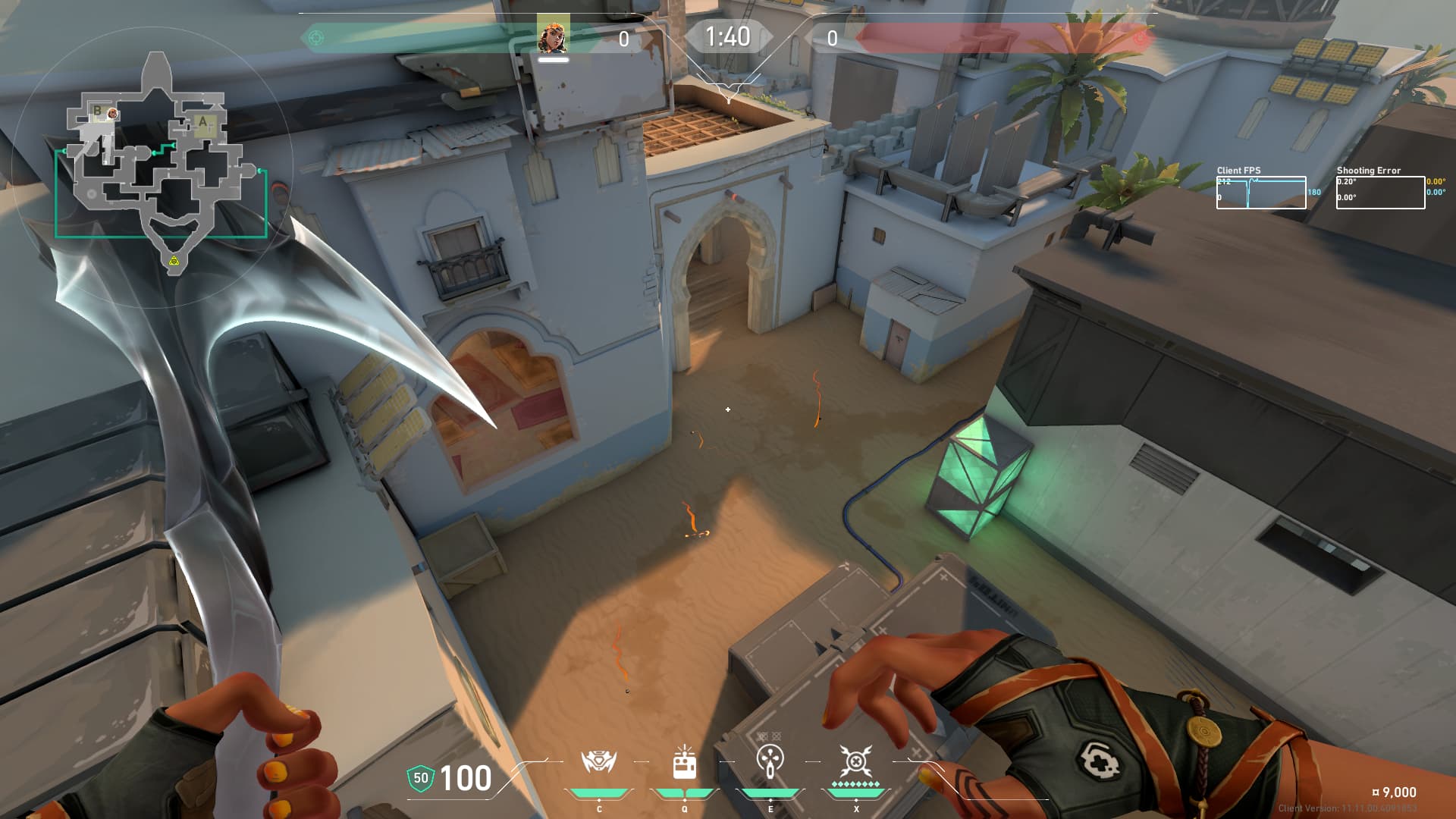 Bサイト中ワイヤー破壊定点