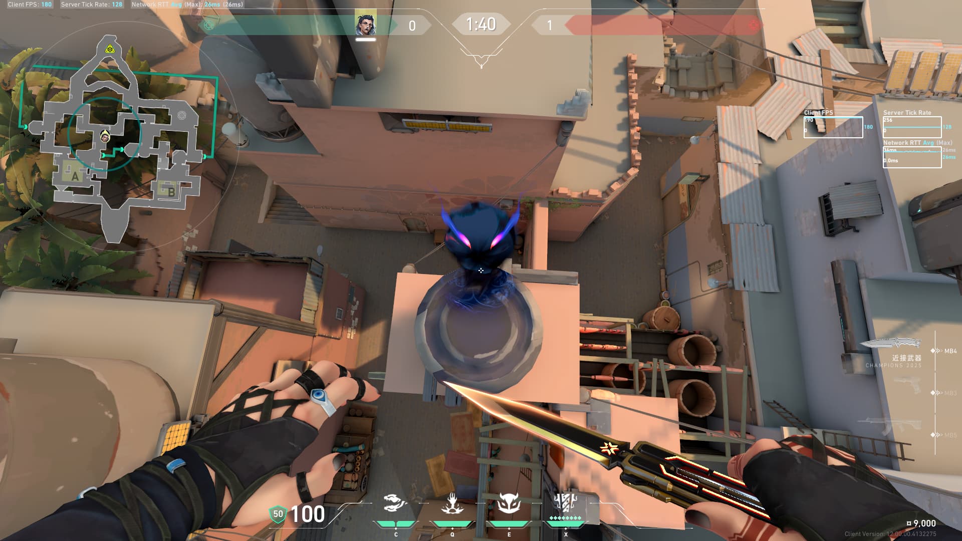 バインドフェイドAショート確認ホウント