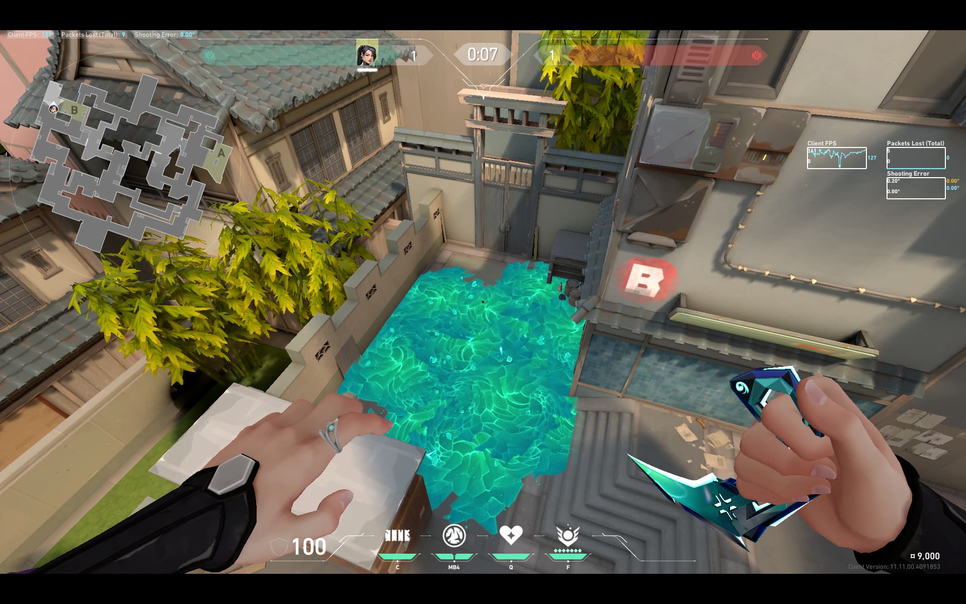 Bリテイク　バックスロー　全体