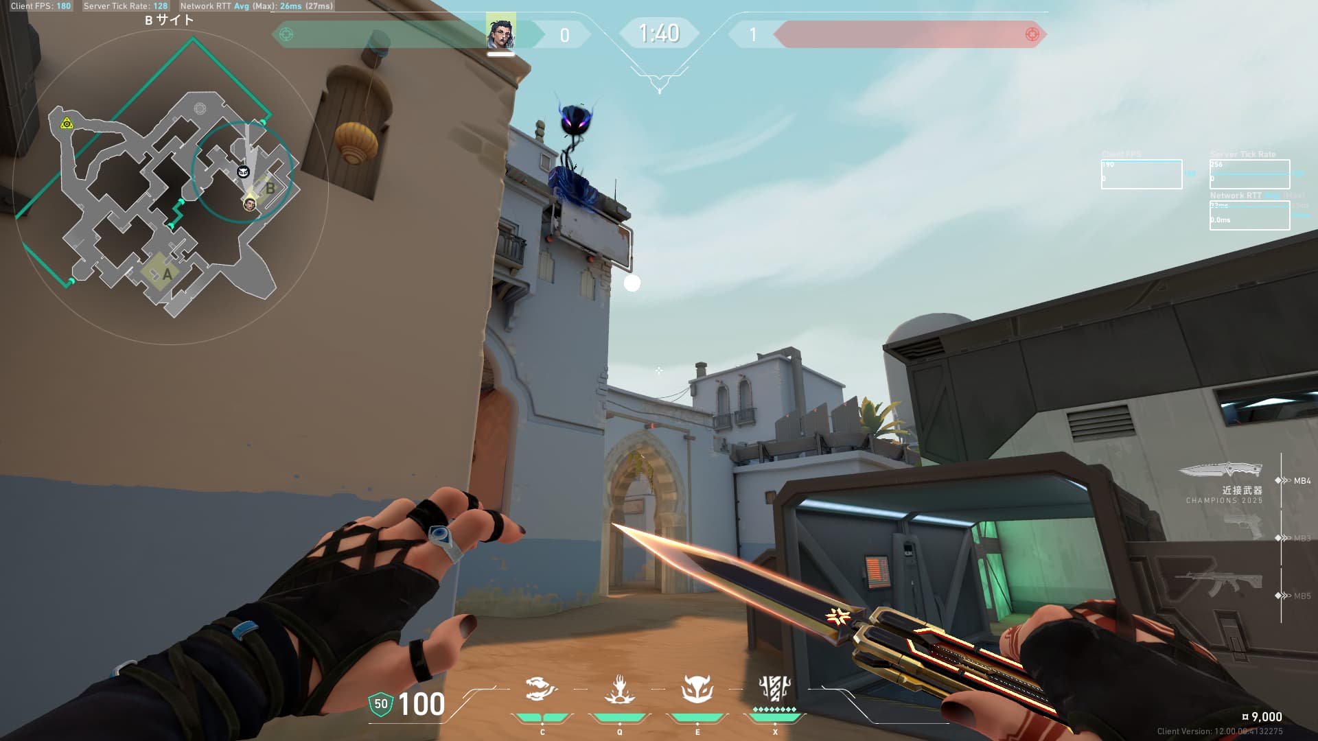 バインドフェイドBサイト、カウンターホウント