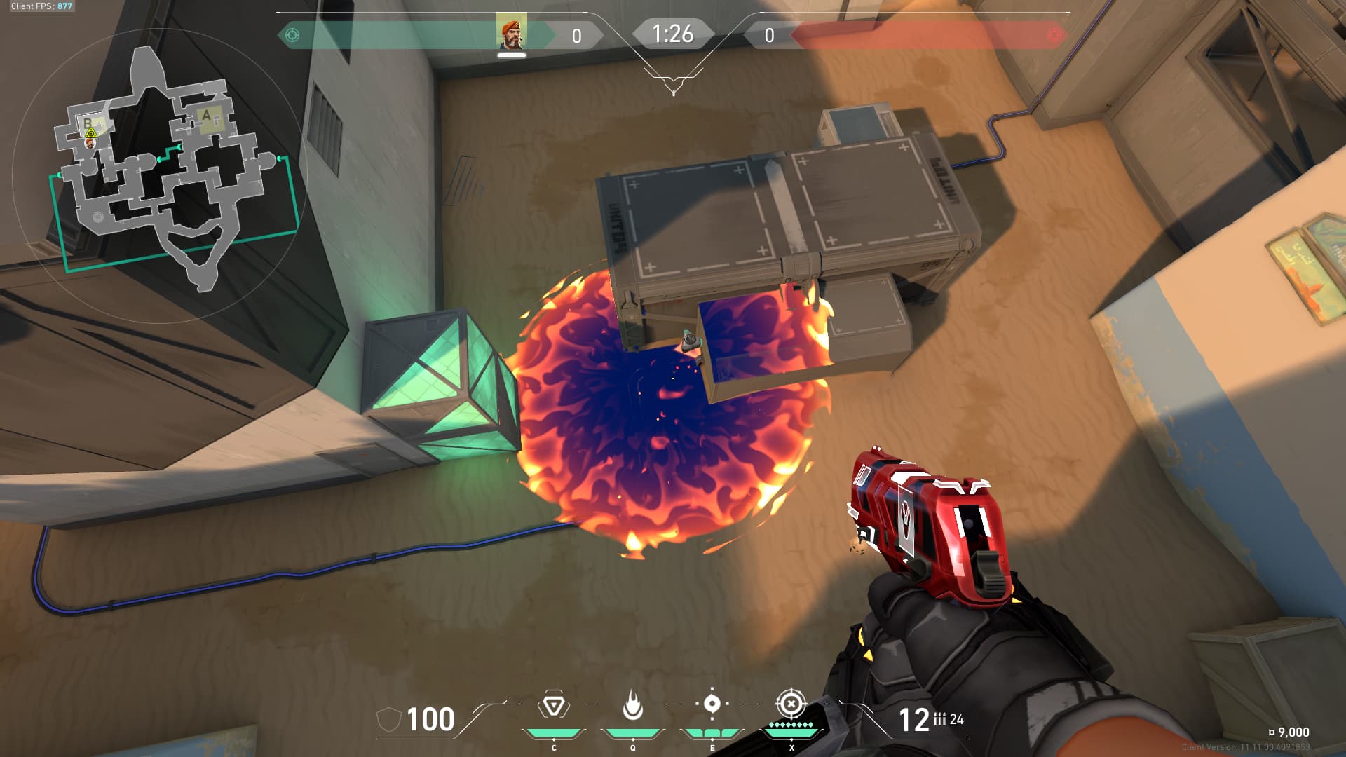 バインドBデフォルト空爆　Bロングから